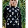 Clothing * | Run & Fly Daisy Chain 60'S Sweater Black