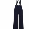 Clothing * | Collectif Glinda 40'S Trousers With Braces Navy