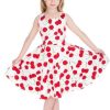 Kids-Clothing * | Hearts & Roses Kids Bombshell Cherry 50'S Swing Dress White