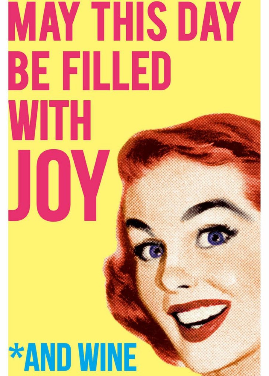 Magnets * | Retro Fun Magneet May This Day Be Filled With Joy And Wine Multi