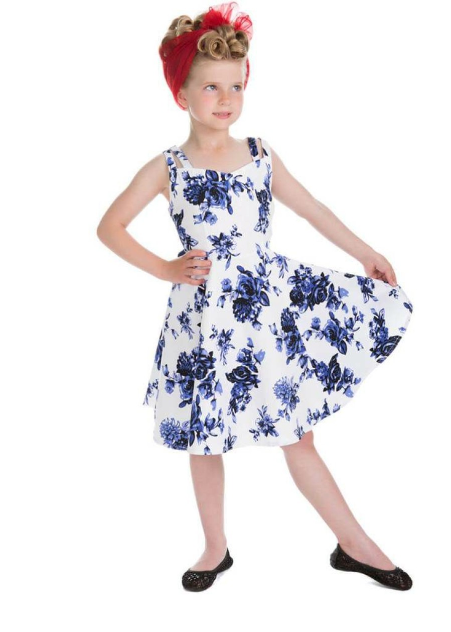 Kids-Clothing * | Hearts & Roses Kids Rosanne 50'S Swing Dress White