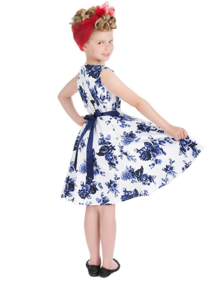 Kids-Clothing * | Hearts & Roses Kids Rosanne 50'S Swing Dress White