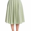 Clothing * | Banned Dot Days Polkadot 50'S Swing Skirt Green