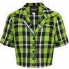 Clothing * | Collectif Ivy Frogs Breath Check 50'S Shirt Green