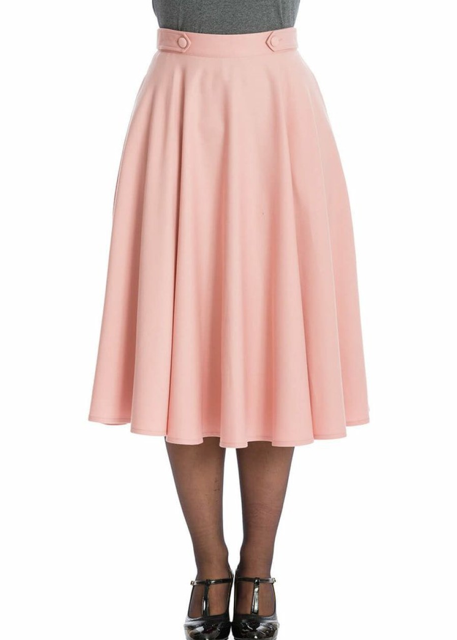 Clothing * | Banned Di Di 40'S Swing Skirt Pink